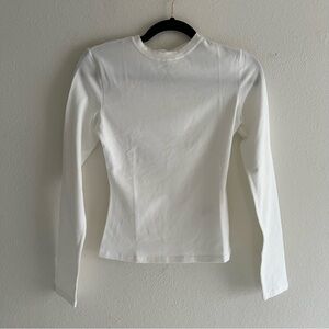 Adanola | Long Sleeve Top in Ivory - Size M